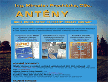 Tablet Screenshot of anteny-info.cz